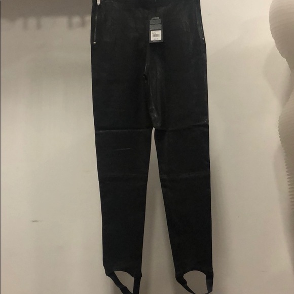 RETAIL $995 NWT HUDSON Jean LAMB LEATHER skinny pant I ONLY SELL AUTHENTIC - Picture 11 of 13